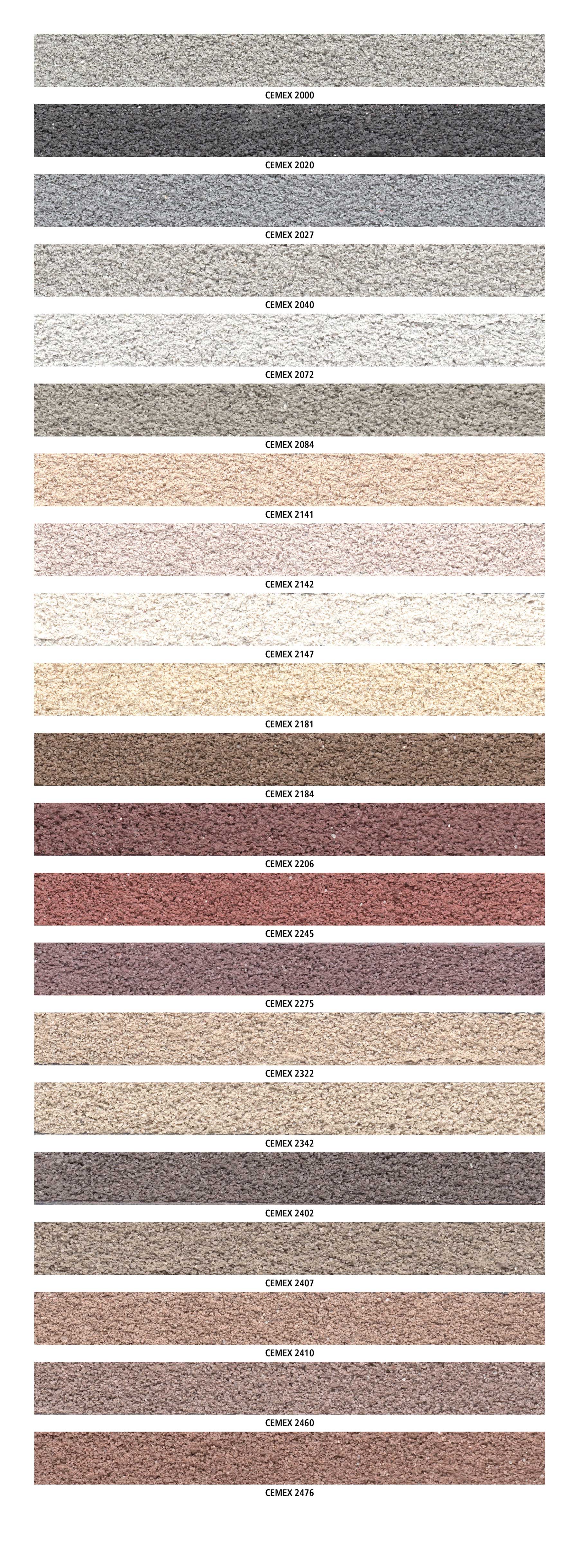 Brick Mortar Color Chart